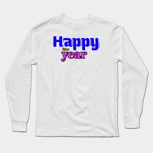New year greeting design Long Sleeve T-Shirt